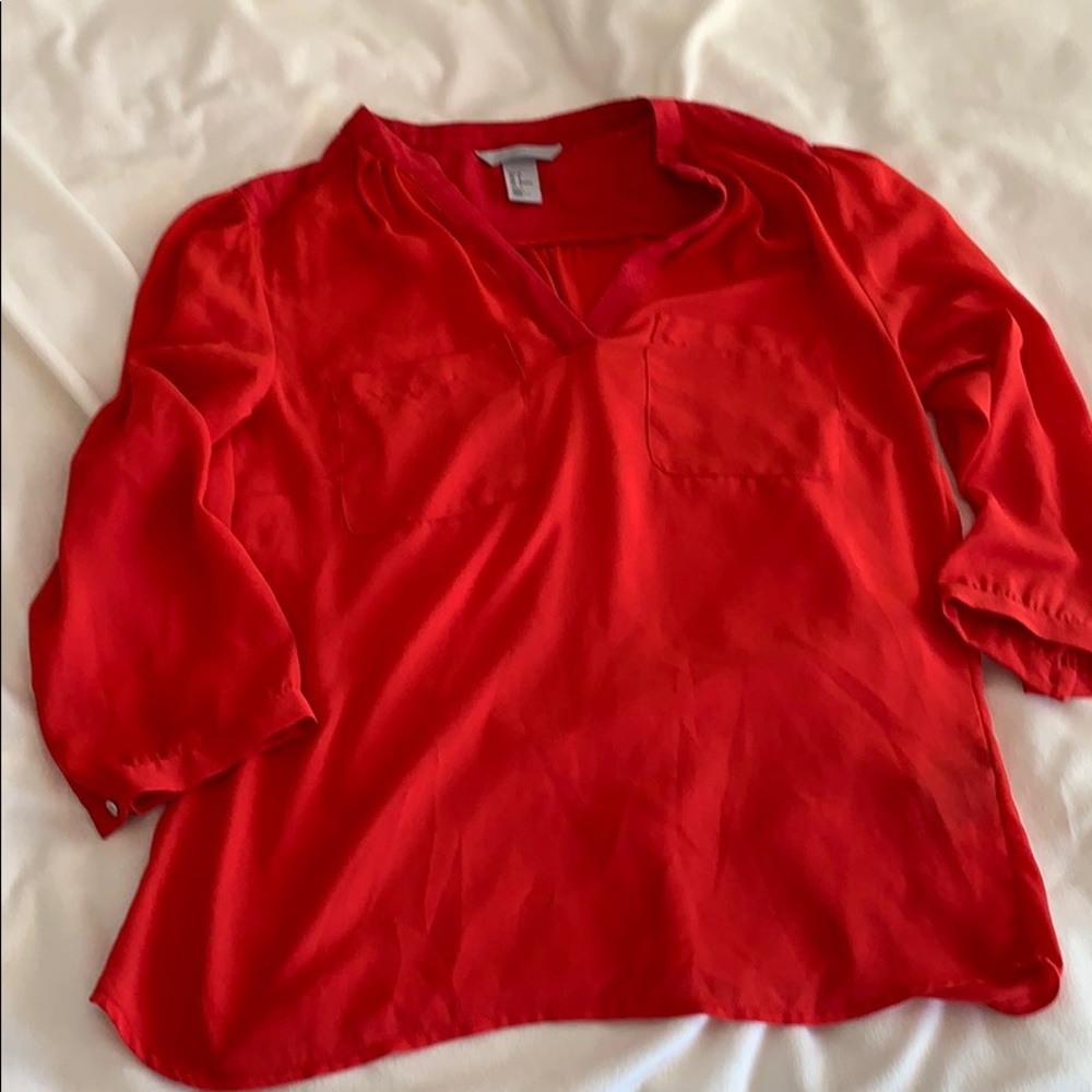 H & M Red Blouse